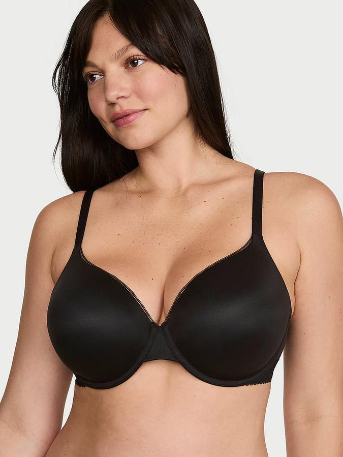 Lace-Trim Lightly Lined Full-Coverage Bra