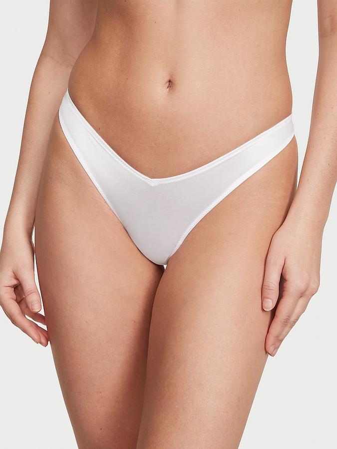 Strappy-Back High-Leg Thong Panty image number 0