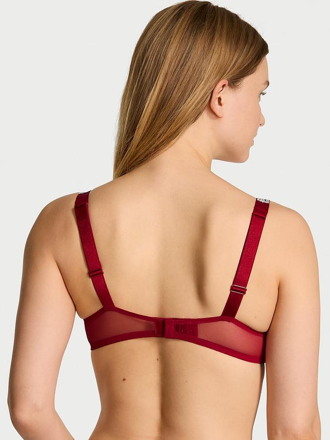 Shine Strap Lace Push-Up Bra