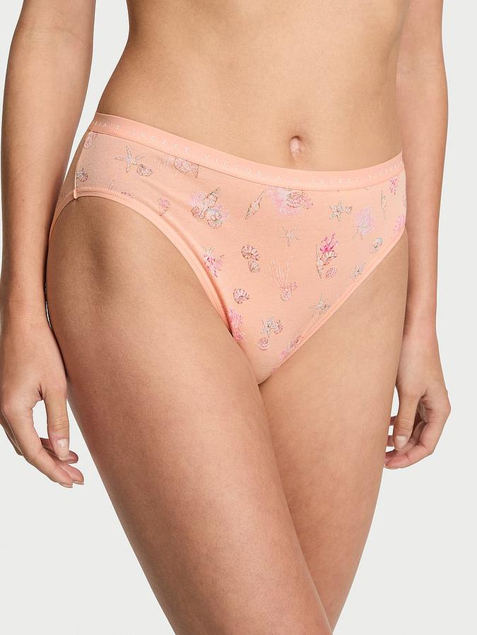 Stretch Cotton High-Leg Brief Panty image number 0