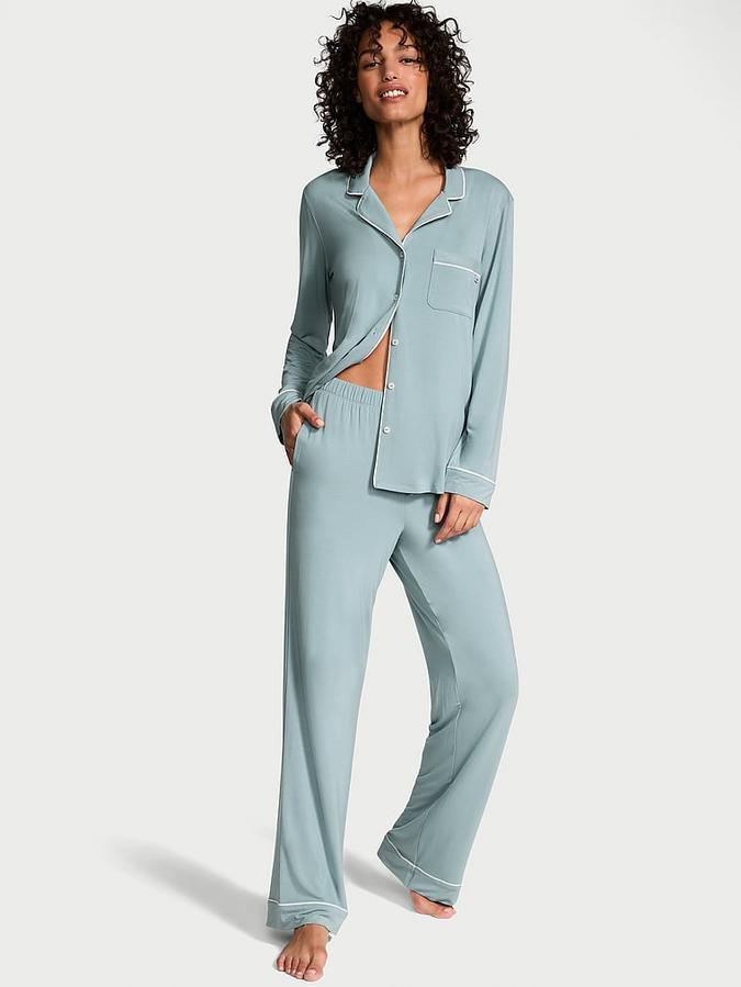 Modal Soft Long Pajama Set image number 0