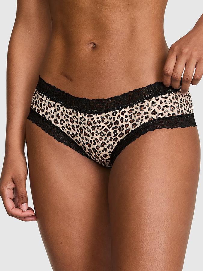 PINK Wink? Lace-Trim Cheeky Panty
