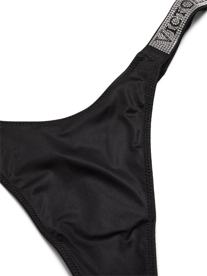 Logo Shine Strap Thong Panty image number 3