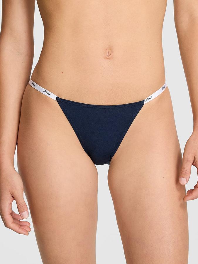 Logo Cotton String Bikini Panty image number 0