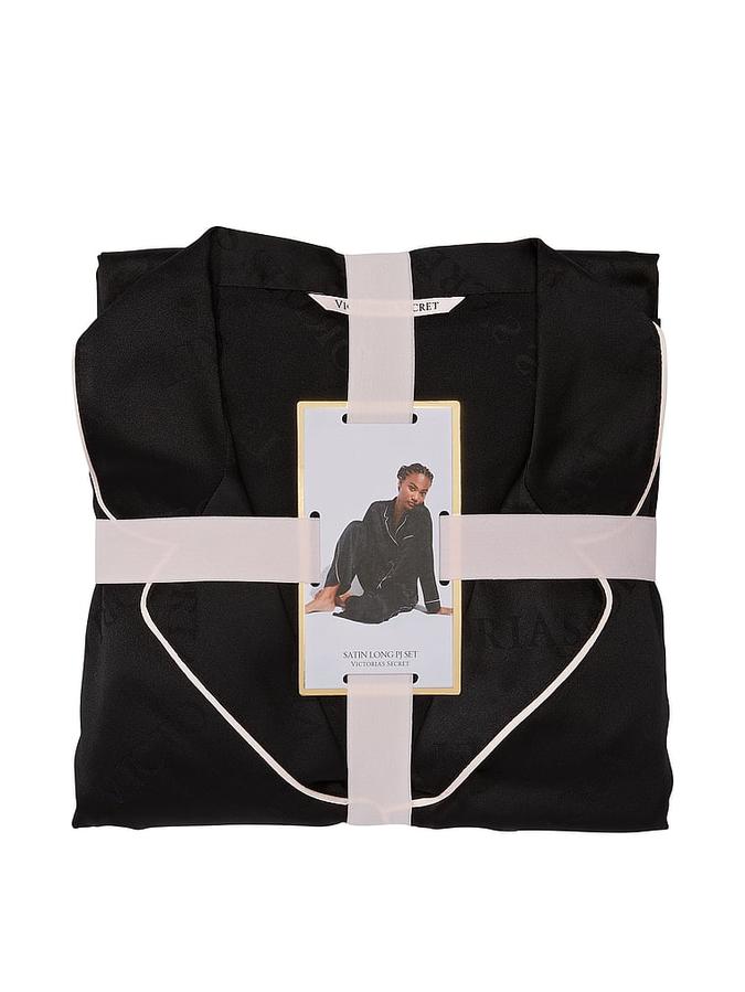 Satin Long Pajama Set image number 3