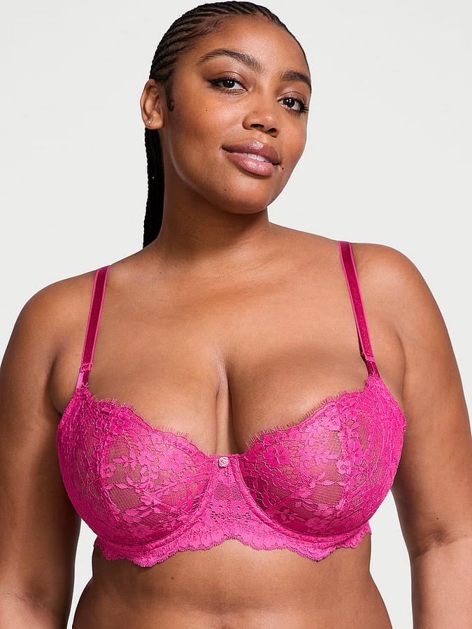 Wicked Unlined Lace Balconette Bra image number 0