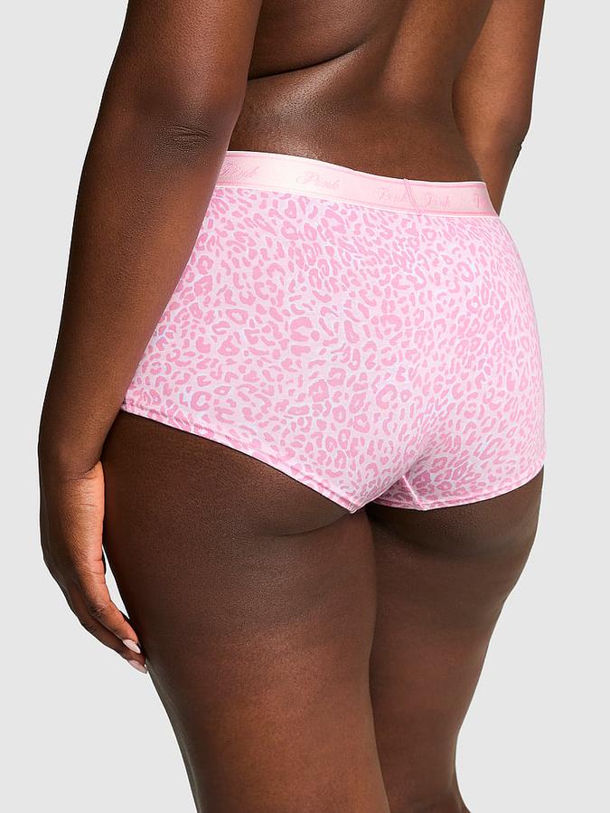 Logo Cotton Shine Boyshort Panty