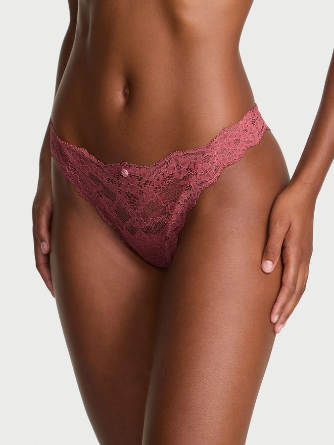 Lace Thong Panty image number 0