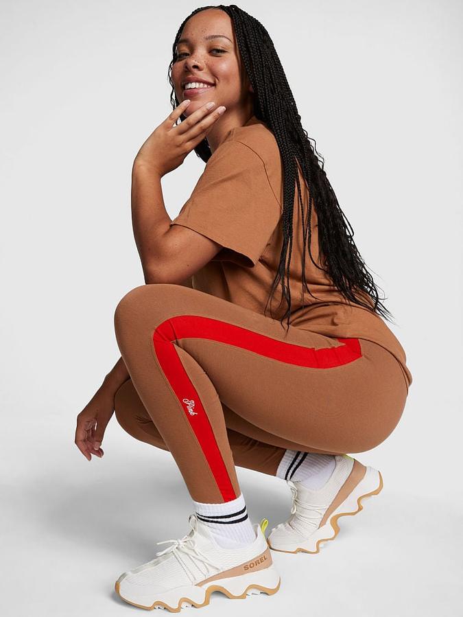 Cotton High-Waist Leggings image number 3