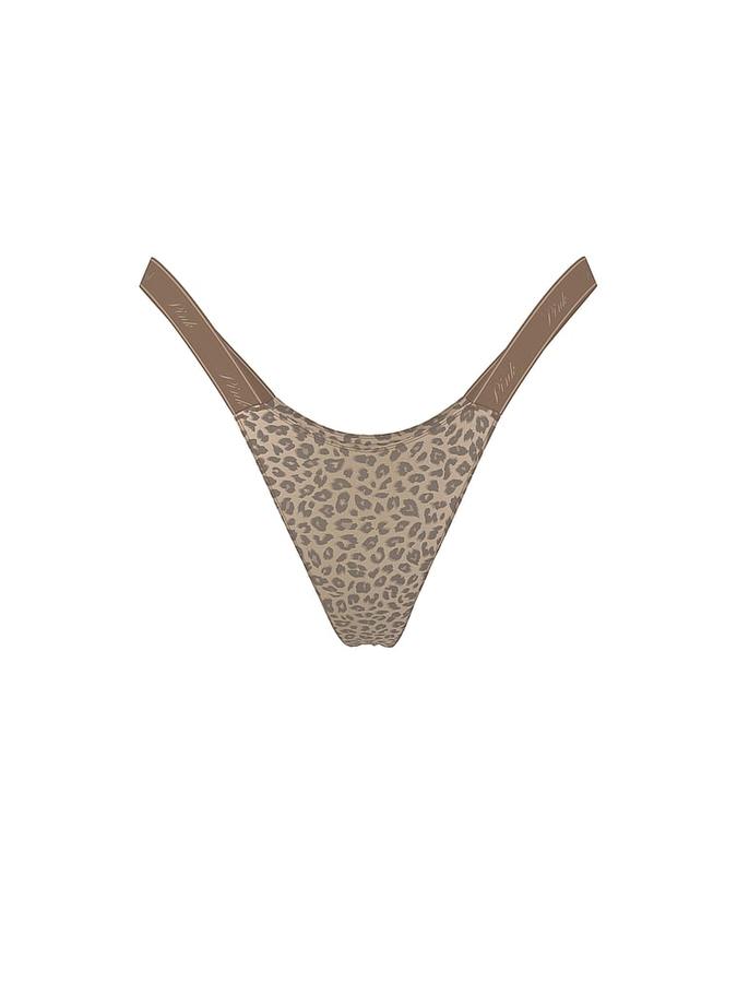 Logo Cotton High-Leg Micro Thong Panty image number 2