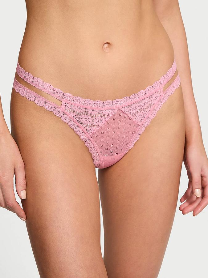 Daisy Lace Thong Panty image number 0