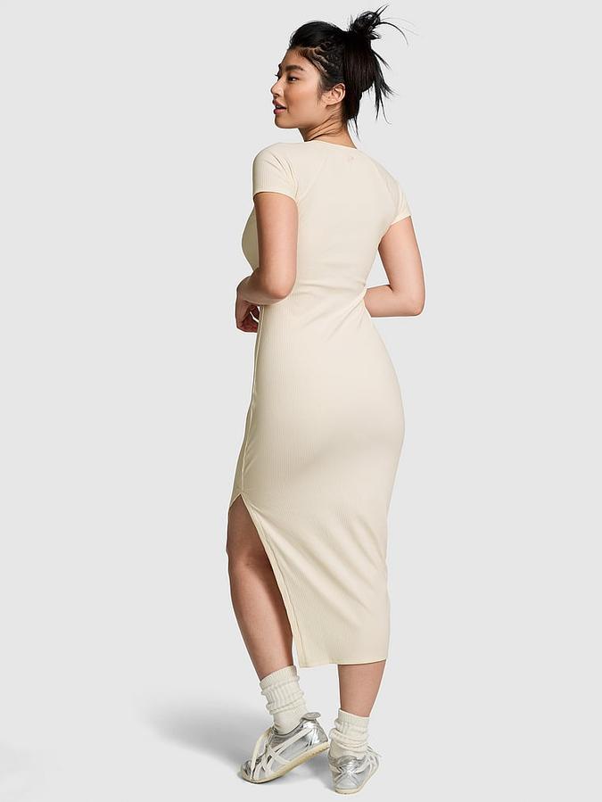 Contour Ribbed Midi Dress image number 1
