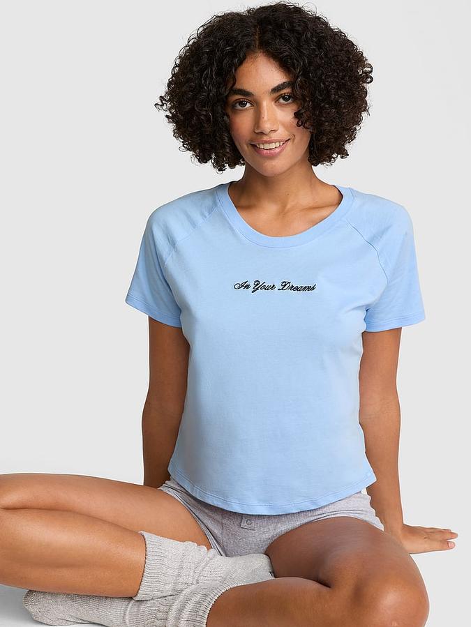 Cotton Raglan Sleep Tee