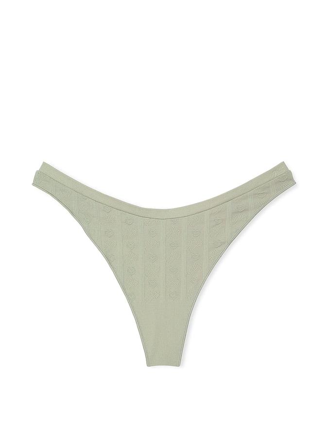 Seamless High-Leg Thong Panty image number 1