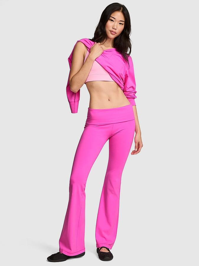 All-Day Cotton? Foldover Flare Leggings