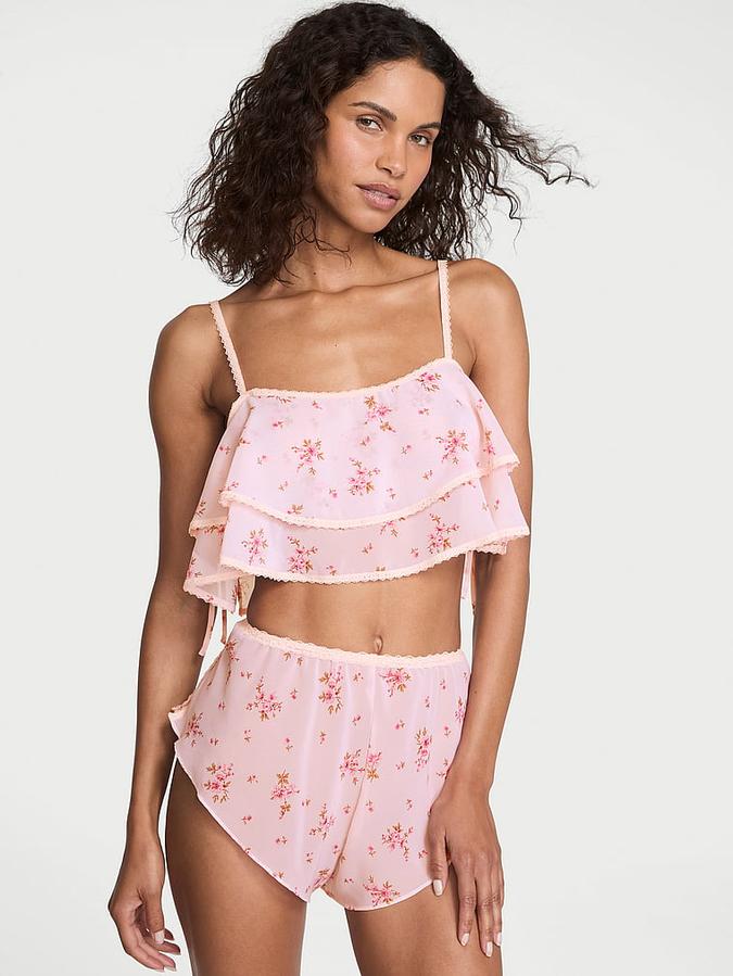 Wisteria Sheer Chiffon Flutter Cami Set image number 0