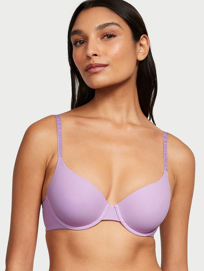 Lightly Lined Micro-Rib Demi Bra