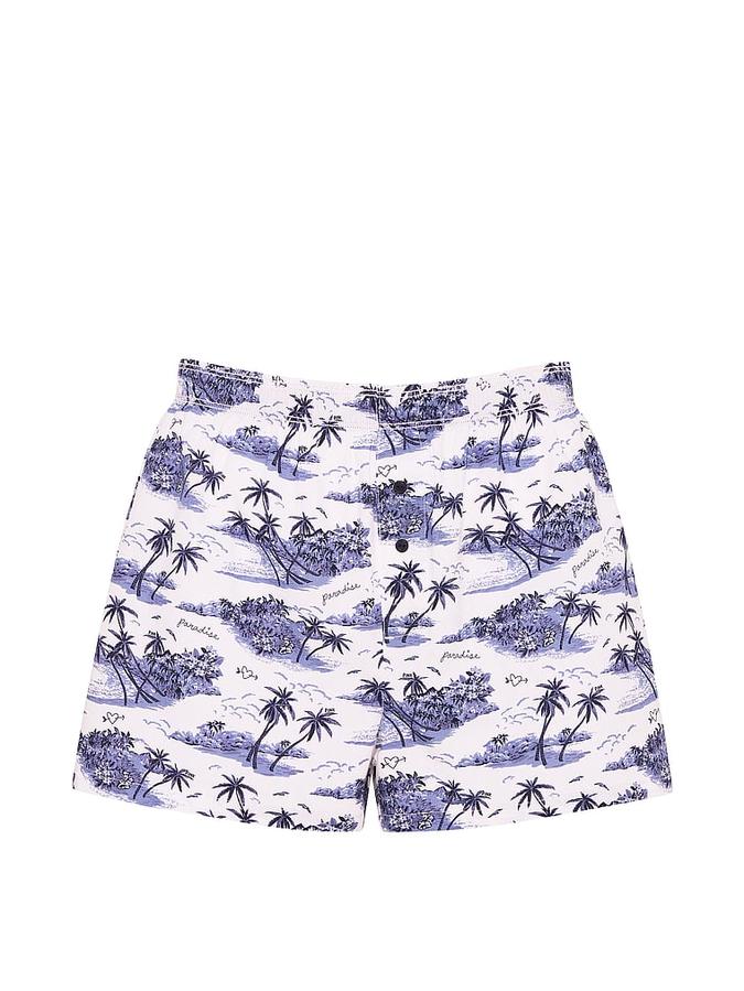 Cotton Boxy Pajama Shorts image number 2