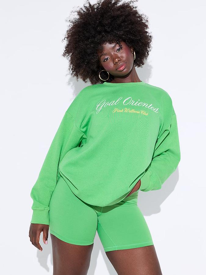 Ivy Fleece Oversized Crew Sweatshirt image number 3