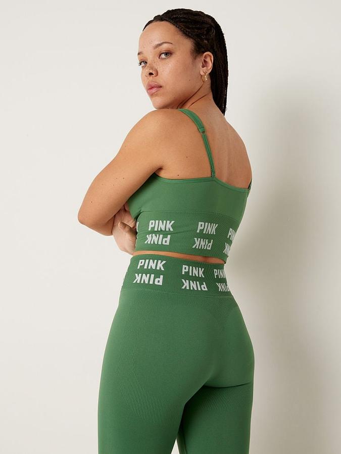 Seamless Scoop Neck Sports Bra image number 1