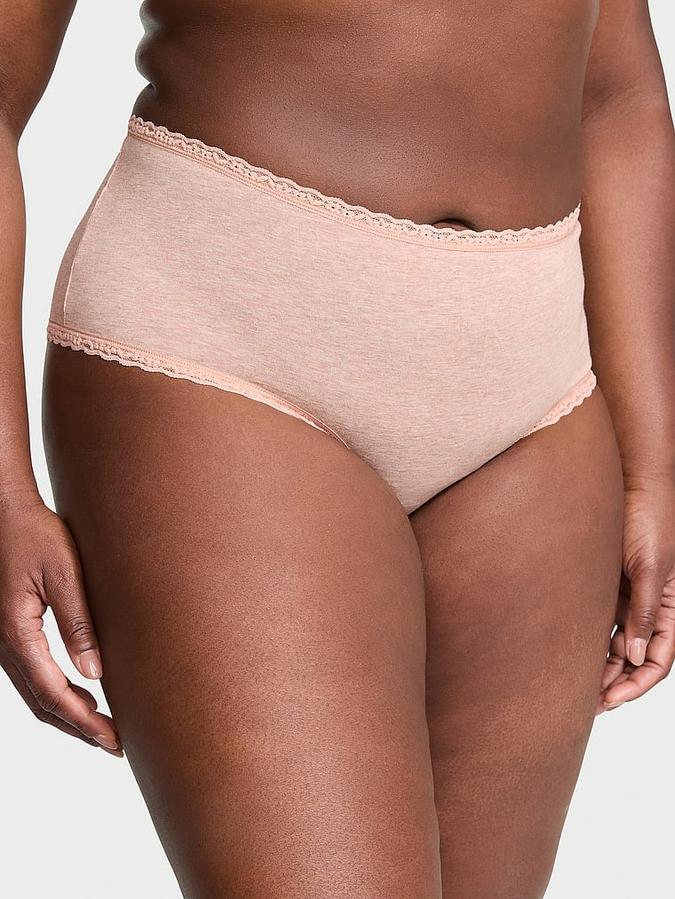 Cotton Lace-Waist Cheeky Panty image number 0