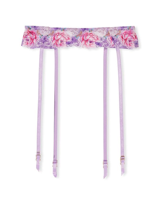 Floral Embroidery Garter image number 2