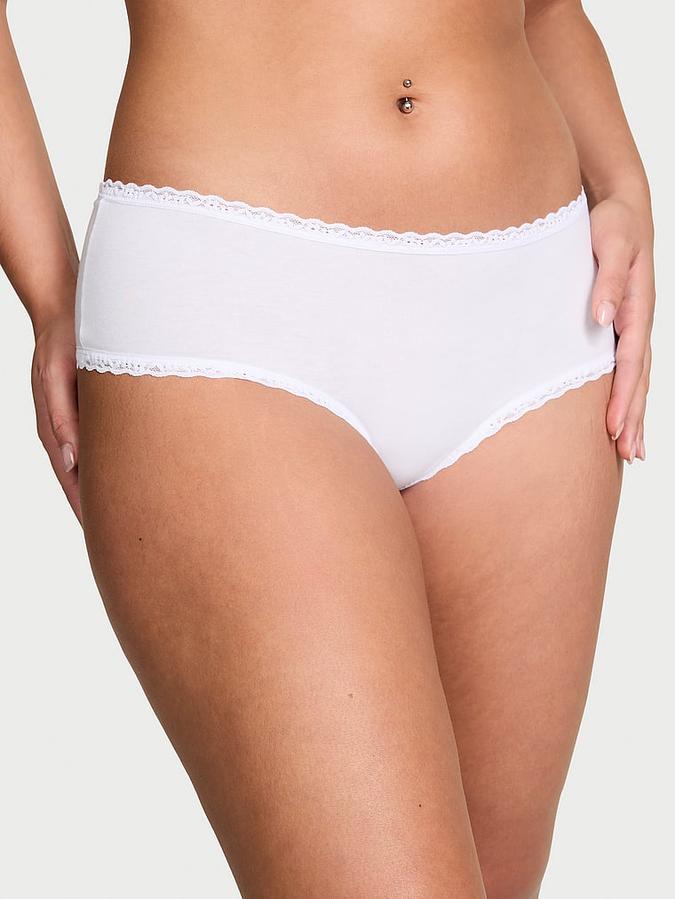 Cotton Lace-Waist Cheeky Panty image number 0