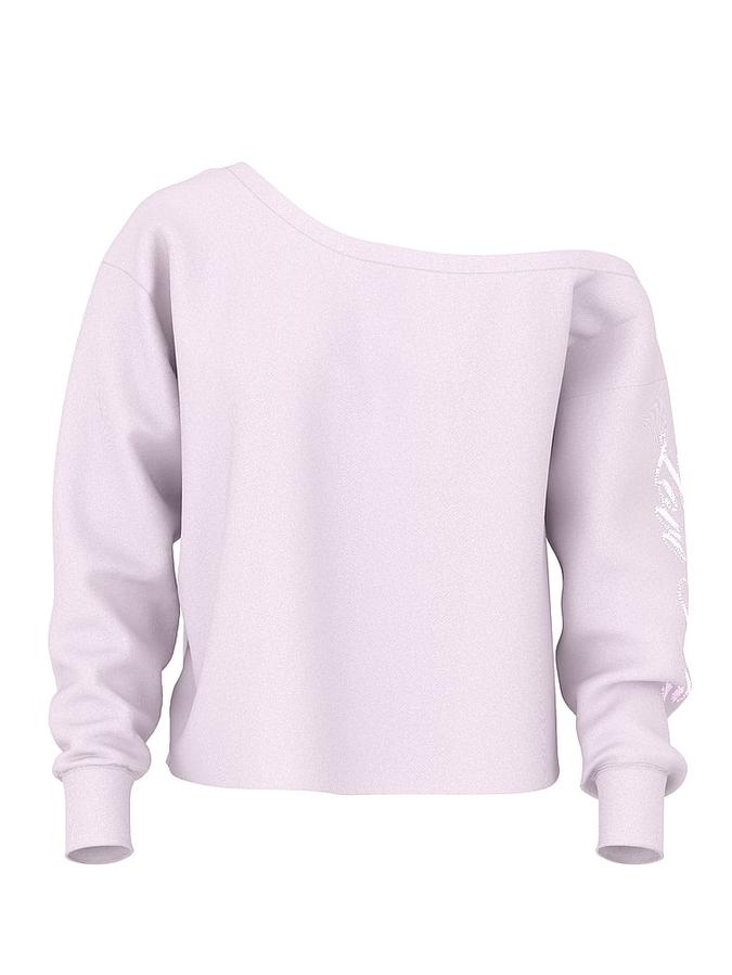 Campus Fleece&trade; Rib Off-The-Shoulder Sweatshirt image number 2
