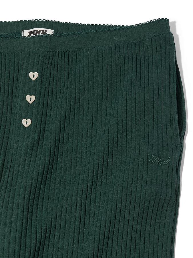 Wide-Ribbed Long Pajama Set image number 3