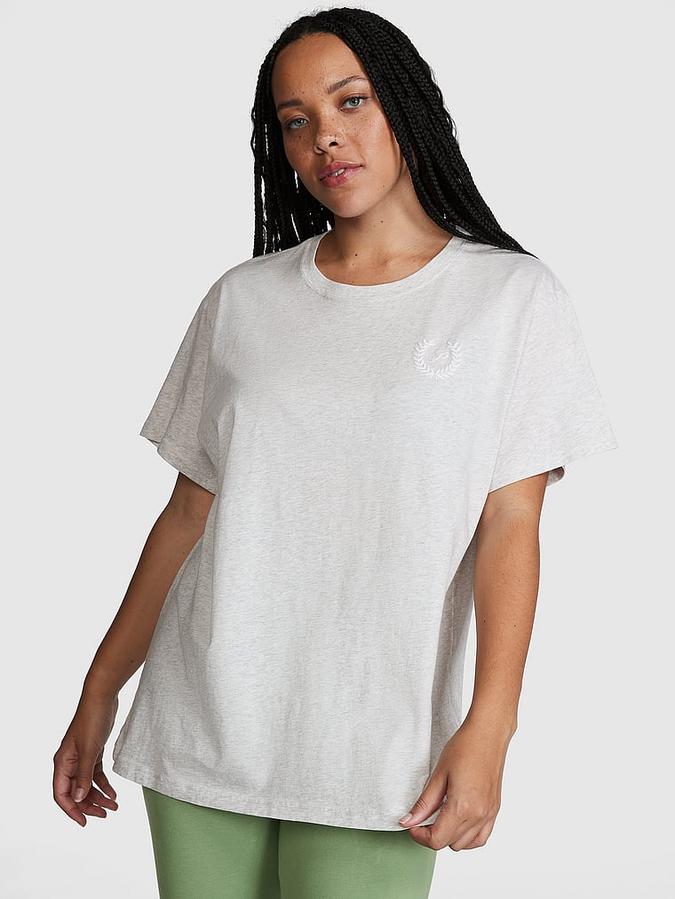 Oversized Short-Sleeve Campus T-Shirt