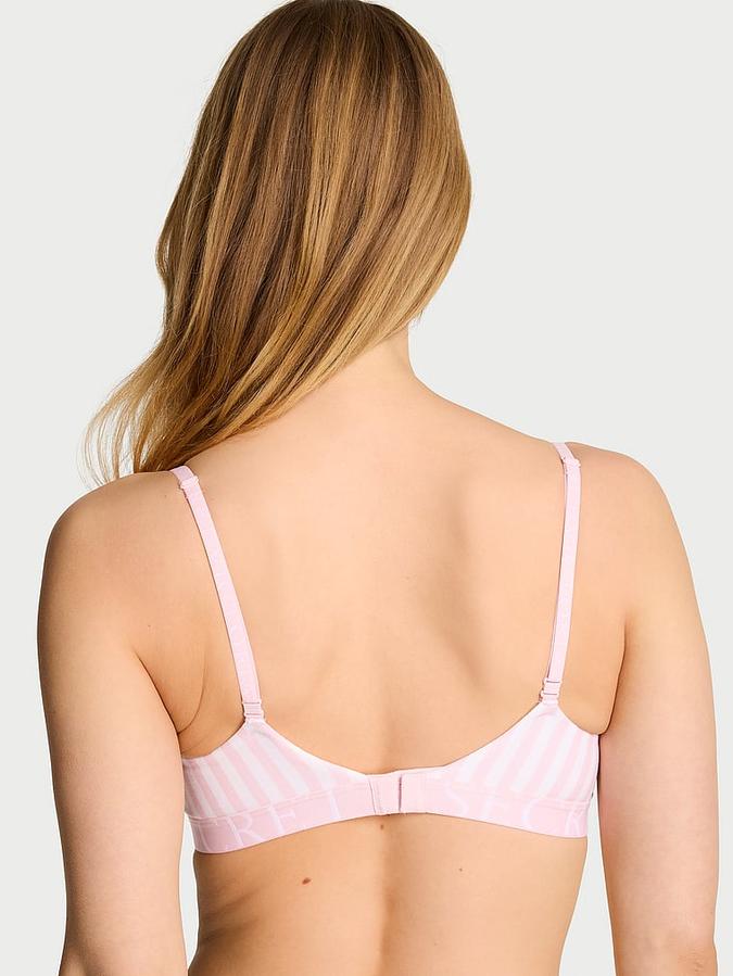 Cotton Exploded Logo Lightly Lined Wireless Bra