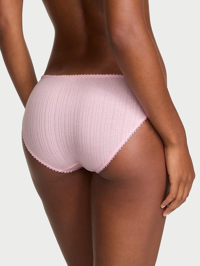 Stretch Pointelle Bikini Panty image number 1