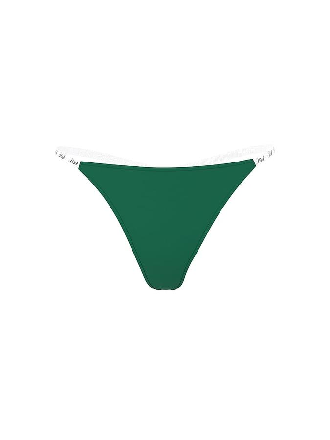 Logo Cotton Scoop Thong Panty image number 2
