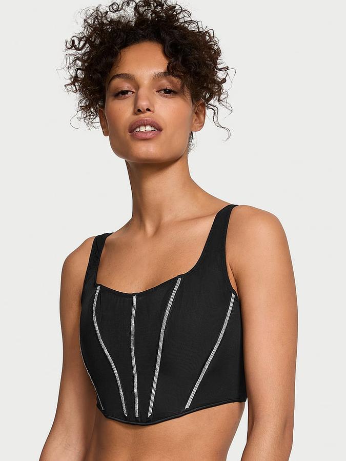 Sheer Shine Corset Top image number 0