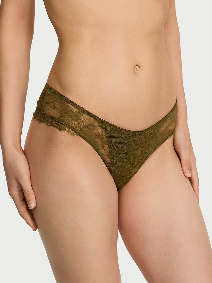 Rose Lace Overlay Cheeky Panty