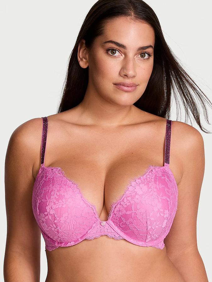 Twinkle Strap Lace Push-Up Bra image number 0
