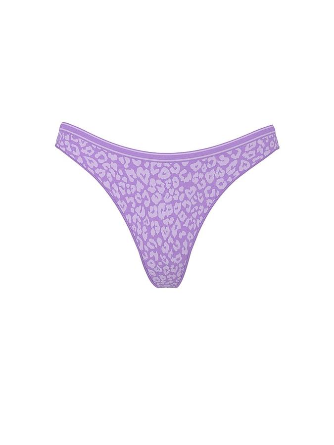 Seamless High-Leg Thong Panty image number 2