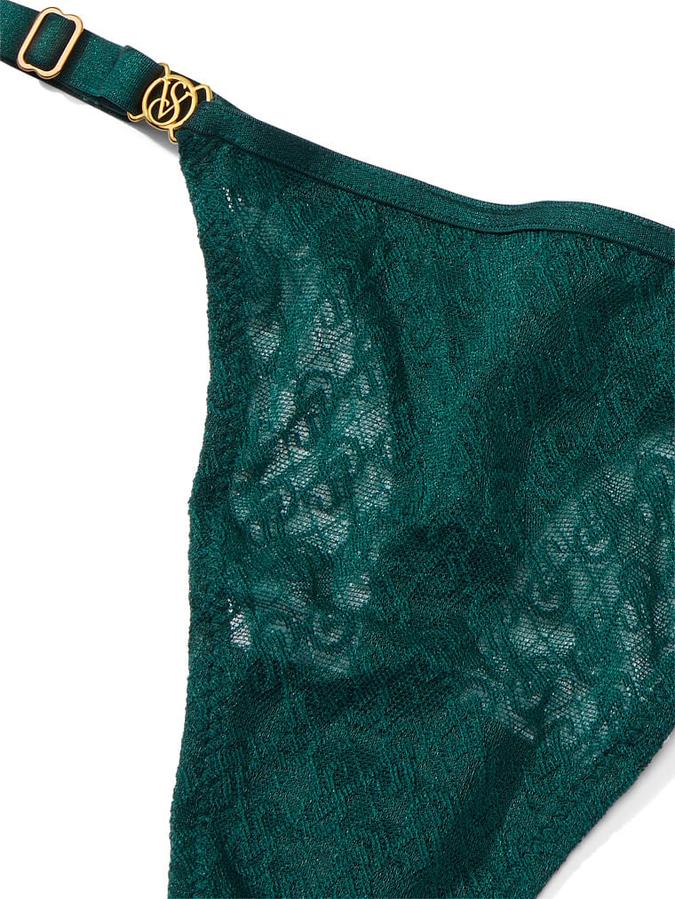Icon by Victoria's Secret Lace Adjustable String Thong Panty image number 3