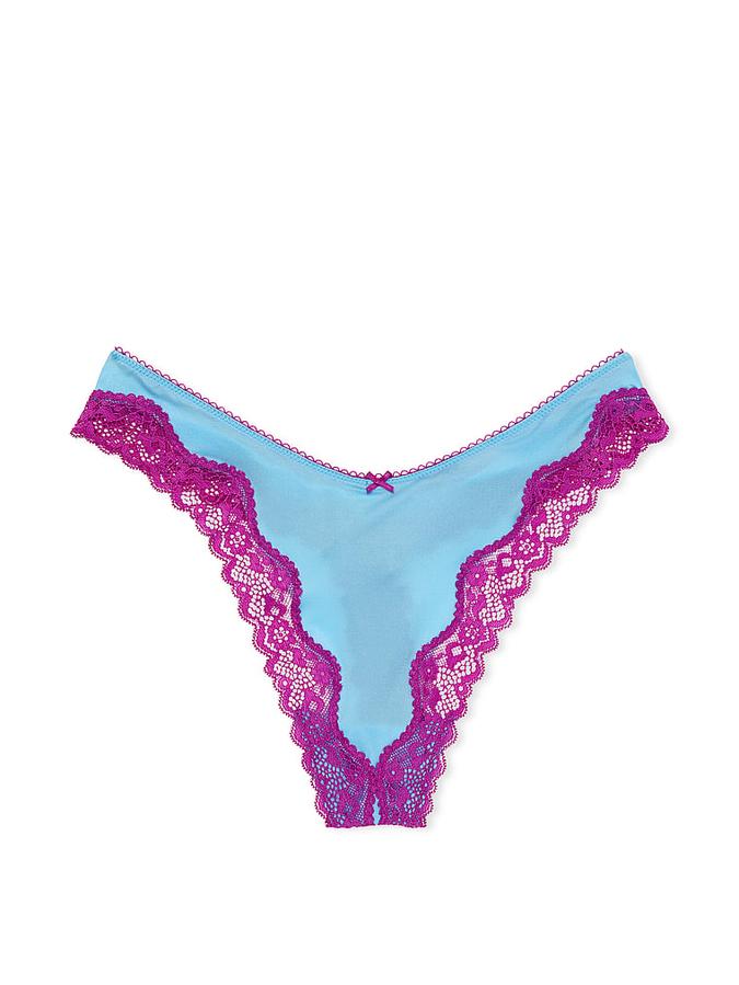 Fun & Flirty High-Leg Scoop Thong Panty image number 2