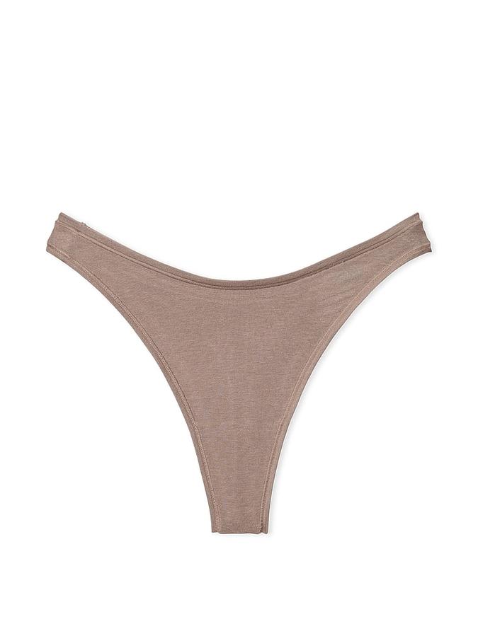 Cotton High-Leg Thong Panty image number 2