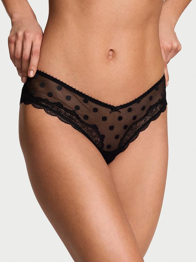 Tease Sheer Dot High-Leg Cheeky Panty