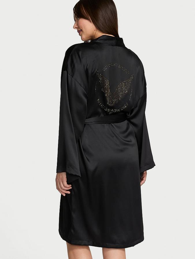 Signature Satin Midi Robe