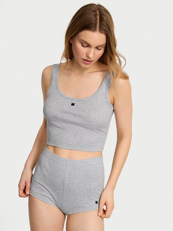 100% Cotton Tank & Shorts Pajama Set image number 0