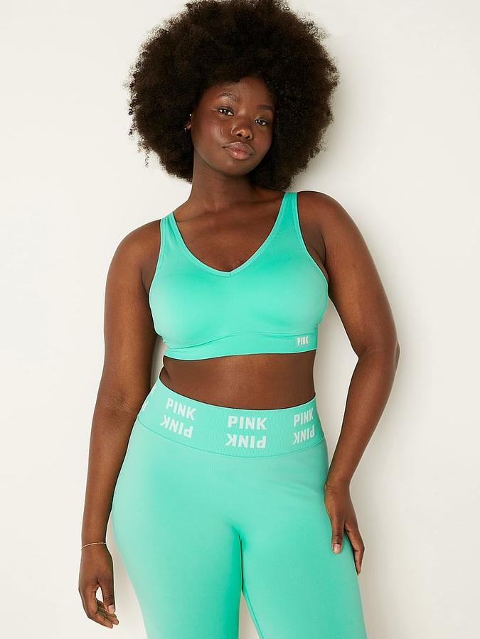Pink Active Seamless Air Medium-Impact Sports Bra image number 0