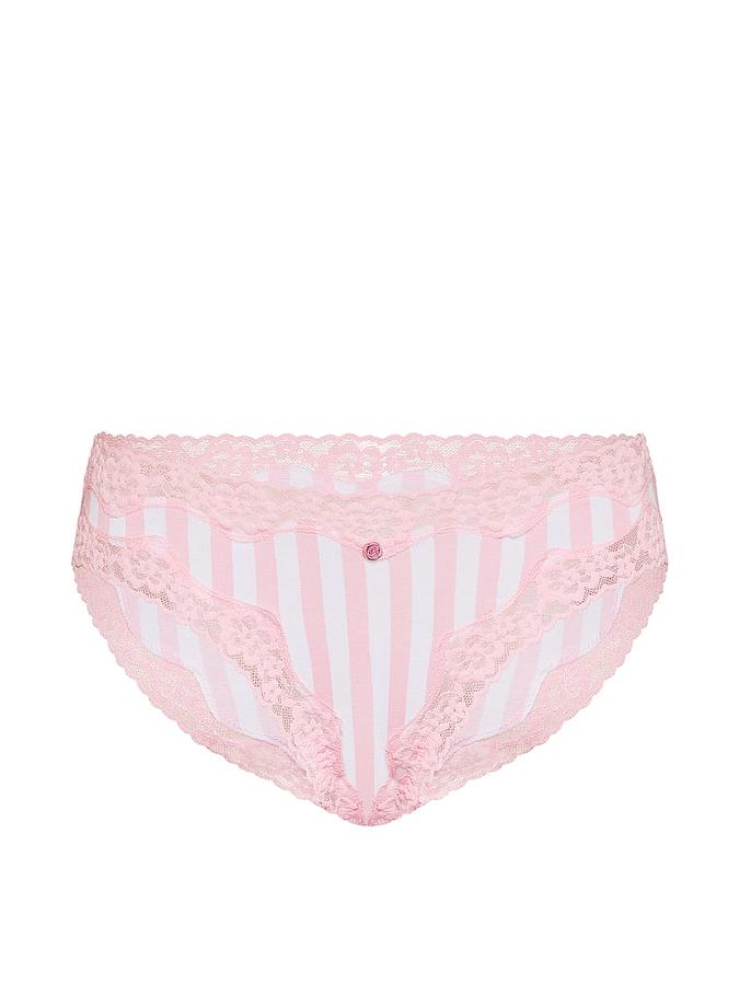 Cotton Lace-Waist Bikini Panty image number 2
