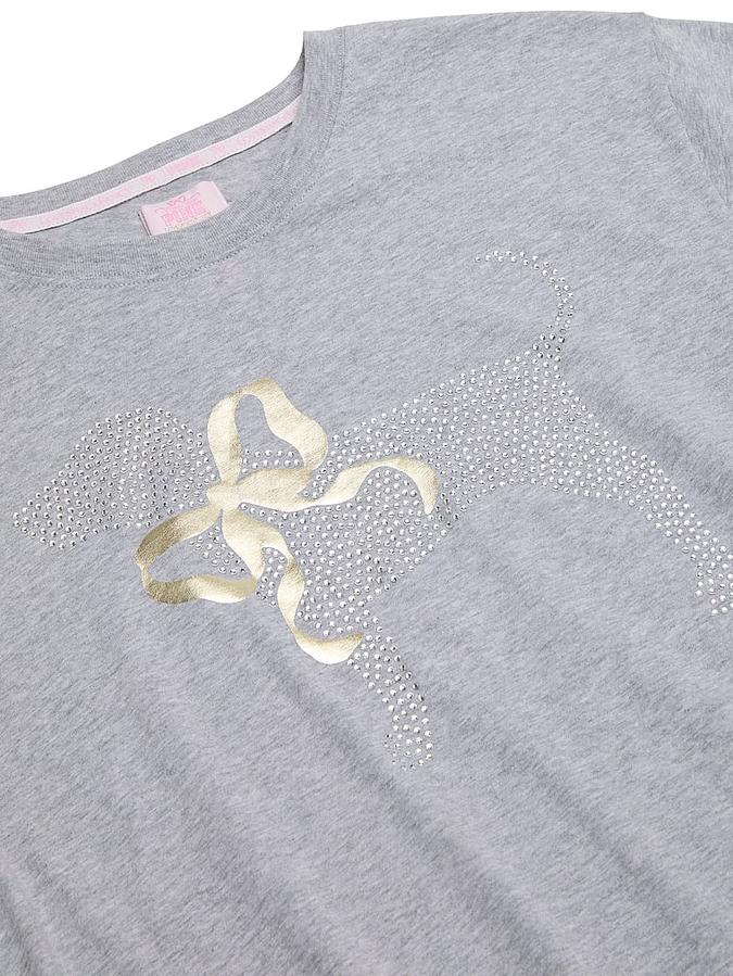 PINK x LoveShackFancy Campus Cotton Tee image number 3