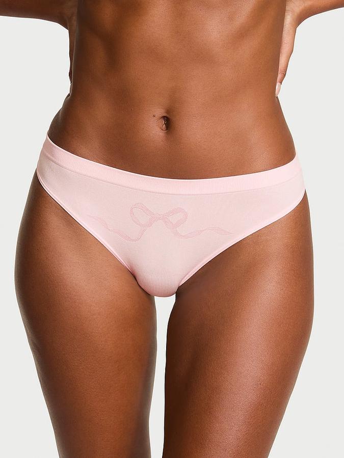 Seamless Bow Thong Panty