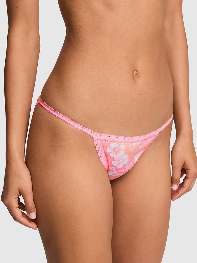 PINK Wink&trade; Lace-Trim String Bikini Panty