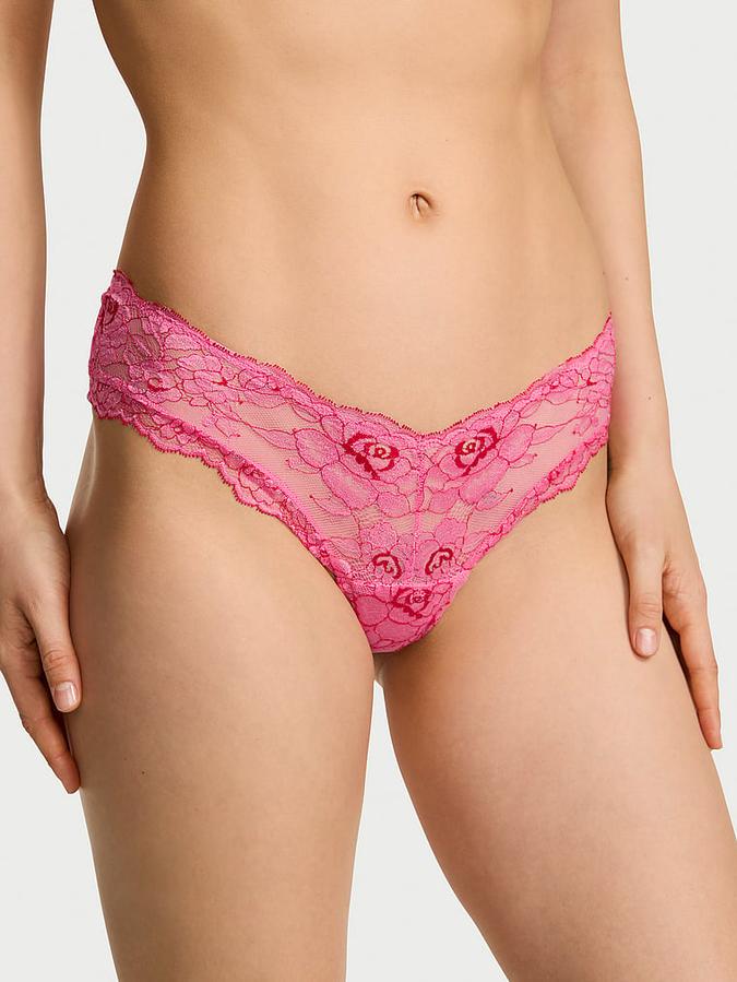Rose Lace High-Leg Cheeky Panty