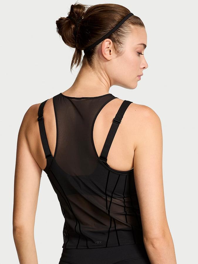 VSX Flocked Mesh Tank Top image number 1